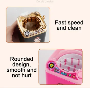 

Multifunction Mini Makeup Brush Cleaning Machine Washing Toys Pretend Play Children Housekeeping Powder Puff Washer Dropshipping