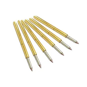 

50pcs P75-B1 Dia 1.02mm 100g Cusp Spear Spring Loaded Test Probes Pogo Pin