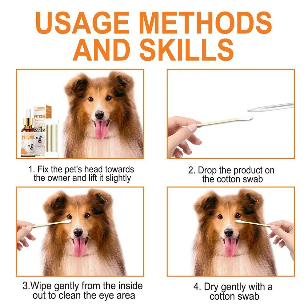 Pets Care Eye Cleaning Drops Stain Remover LittlePuppy