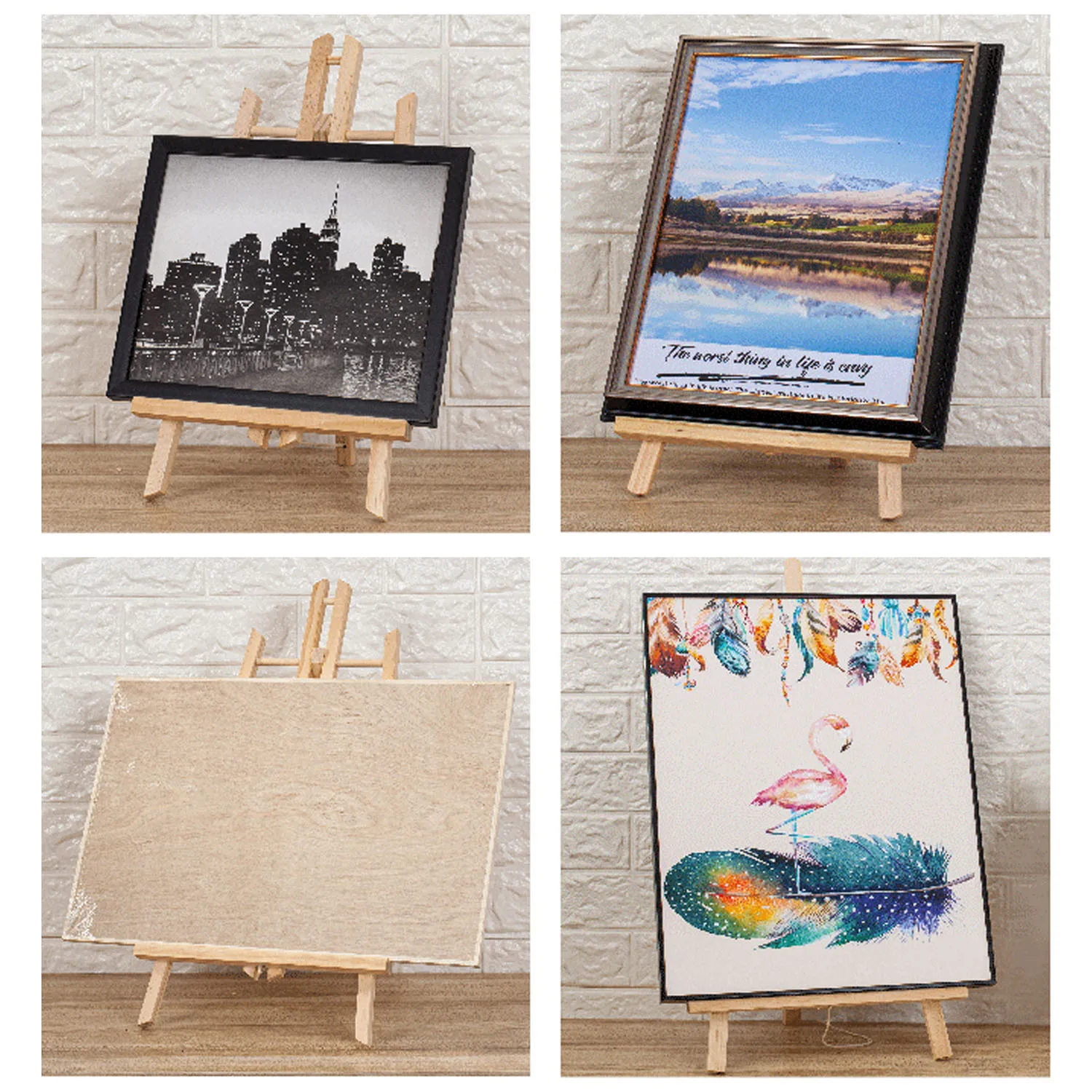 30/40/50cm Portable Wooden Easel Display Shelf Holder Stand for Artist Painting Sketching DIY Arts Photo Cards Displaying