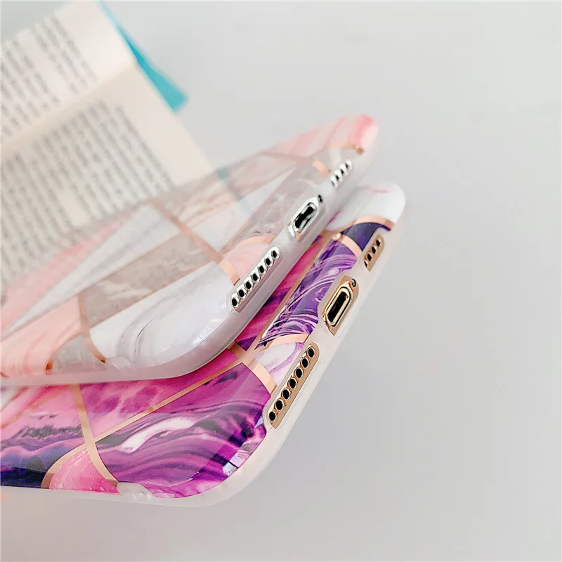 LOVECOM геометрические мраморные чехлы для телефонов iPhone 12 Mini 11 Pro Max XR X XS 7 8 6S Plus