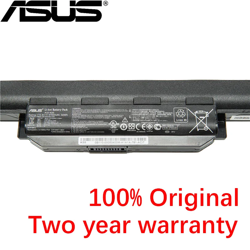 Новые оригинальные Asus A32-K55 A33-K55 A41-K55 A45 K45 K55 K55A K55DE K55DR K55N K55D K55VD K75 K75A K75D 6 ячеек ноутбук Батарея