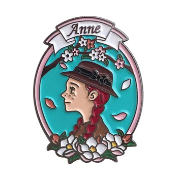 

The adventures of Anne Shirley enamel pin A classic children's novel brooch