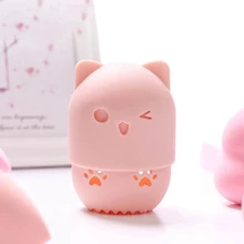 Котенок, силиконовая пудра, пуховка, держатель для сушки, яичная подставка, косметический коврик для макияжа, губка, демонстрационная стойка, косметический блендер, чехол, держатель для пуховки