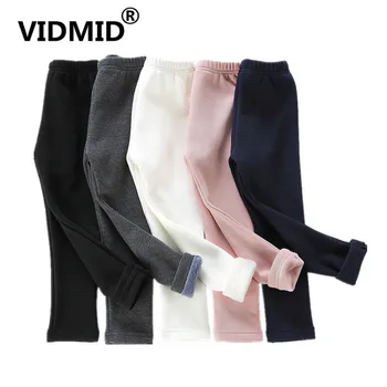 

VIDMID Leggings For Girls Winter Warm Pants With Fleece Kids Children cotton long Pants Warm clothing girls trousers 4223 01