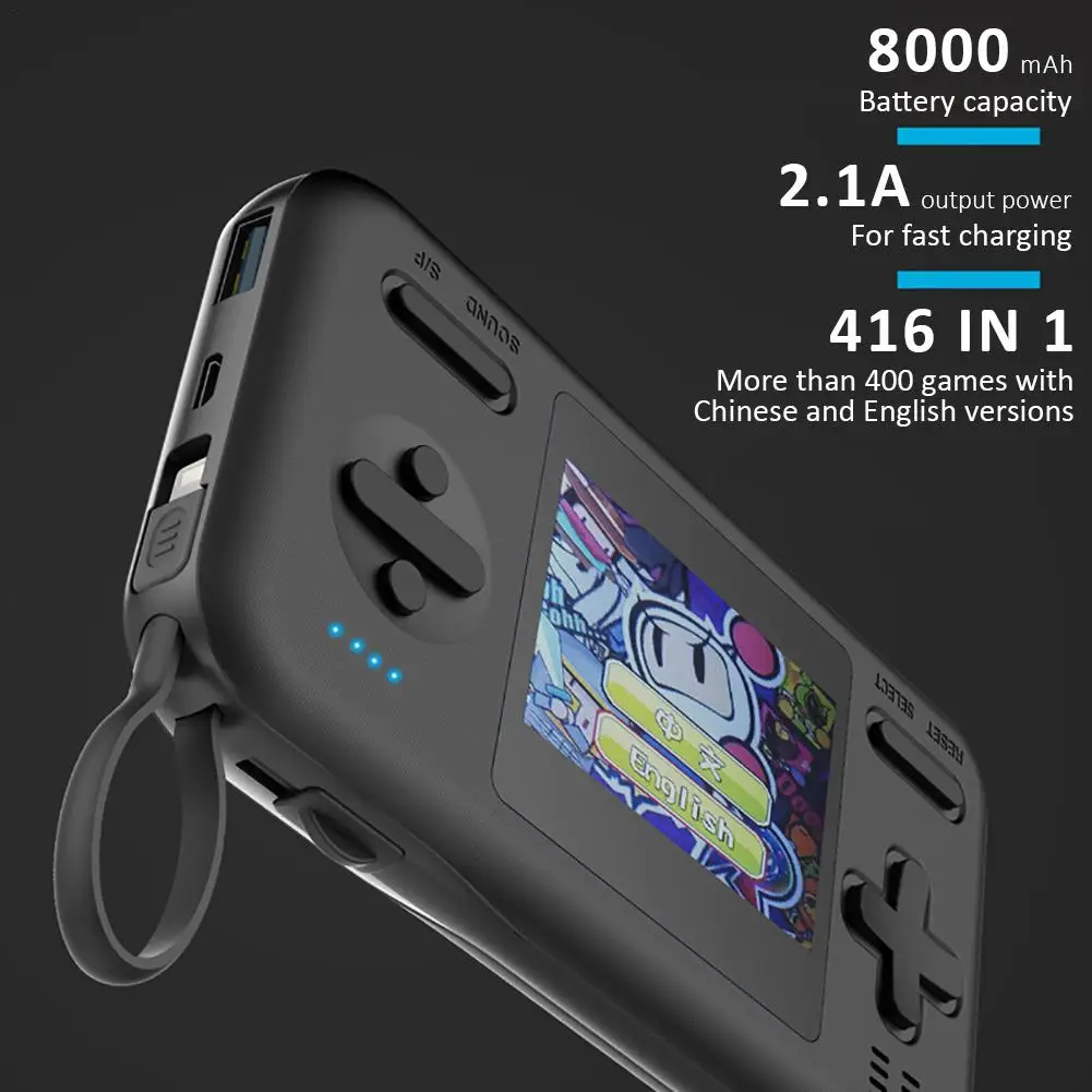 Video Handheld Game Console Retro Handheld Game Console Built-in 8000MAh Power Bank Gamepad Game Player For Child Supplies