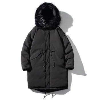 

Winter Men's Coat 2019 New Slim Hooded Casual Thicken Warm High Quality Jacket Men's Fashion Cotton Jacket black big size 5XL