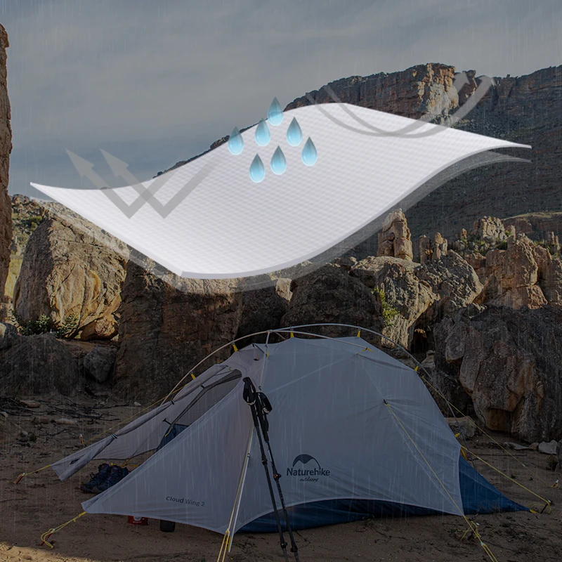 Палатка Naturehike CloudUp Wing Ultralight для 2 человек палатка 15D активного отдыха кемпинга