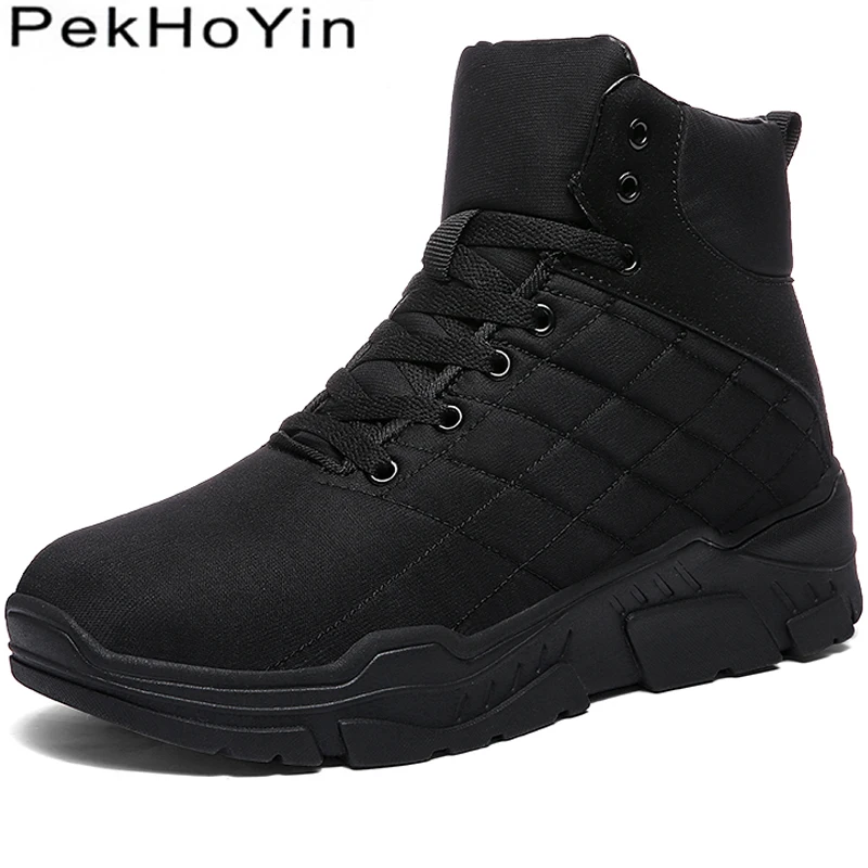 

Men High Quality Waterproof Thick Sole Winter Warm Boots Shoes Footwear Top Male Snow Boots Shoe Outdoor Man Cotton Boot Old Dad