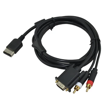 

FZQWEG High Definition Audio Video Cord RCA Sound Adapter VGA box Cable for SEGA DC
