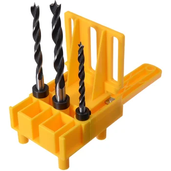 

Woodworking Doweling Jig 6/8/10mm Pocket Hole Jig Set Wood Puncher Drill Guide Locator Jig For Hole Puncher Carpentry Tools