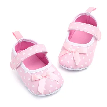 

QYFLYXUE Spring and Autumn Style 0-1-year-old baby shoes, soft sole Princess shoes, little loving toddler shoes 2129