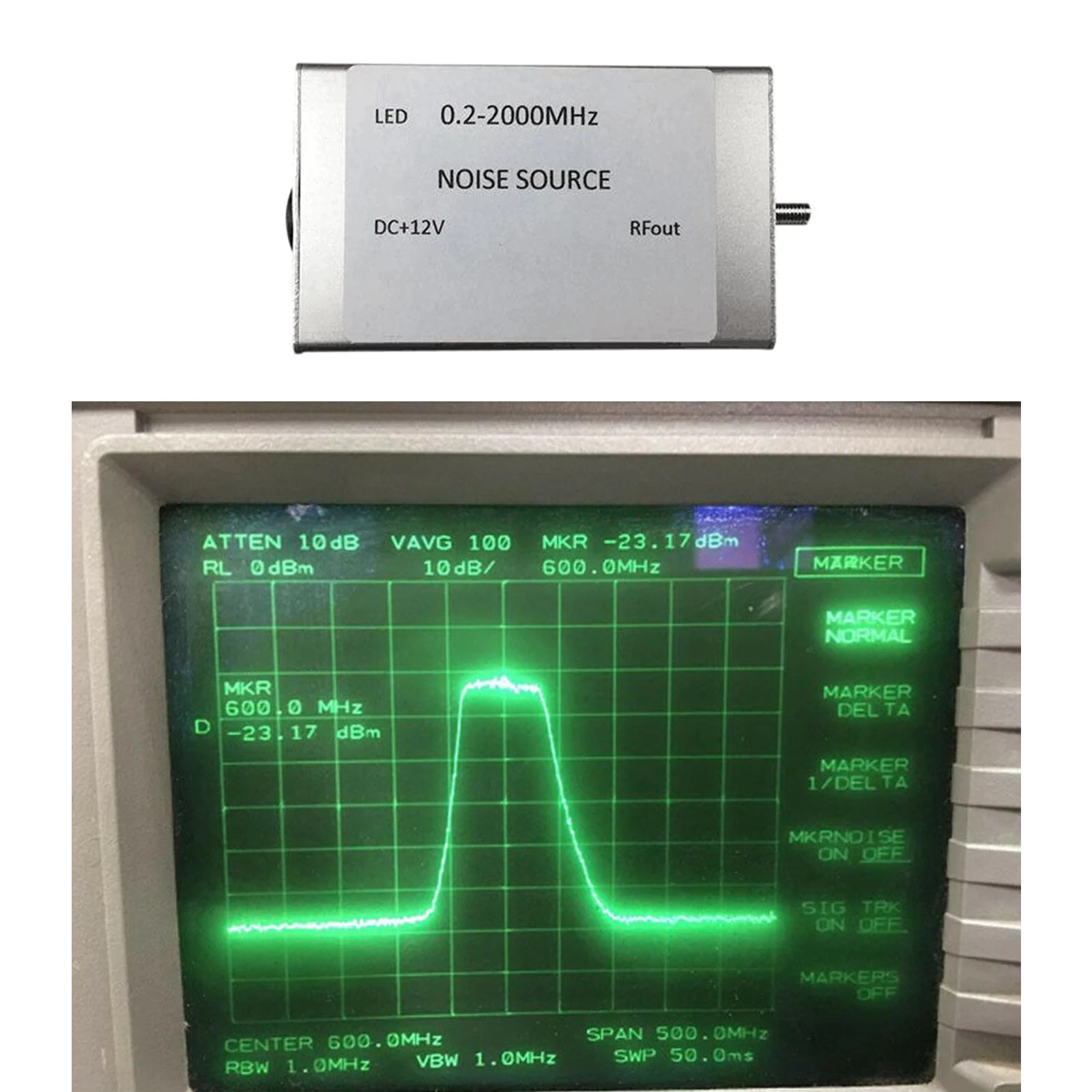 Radio Frequency White Noise Signal Generator Noise Source  Tracking 0.2-2000Mhz