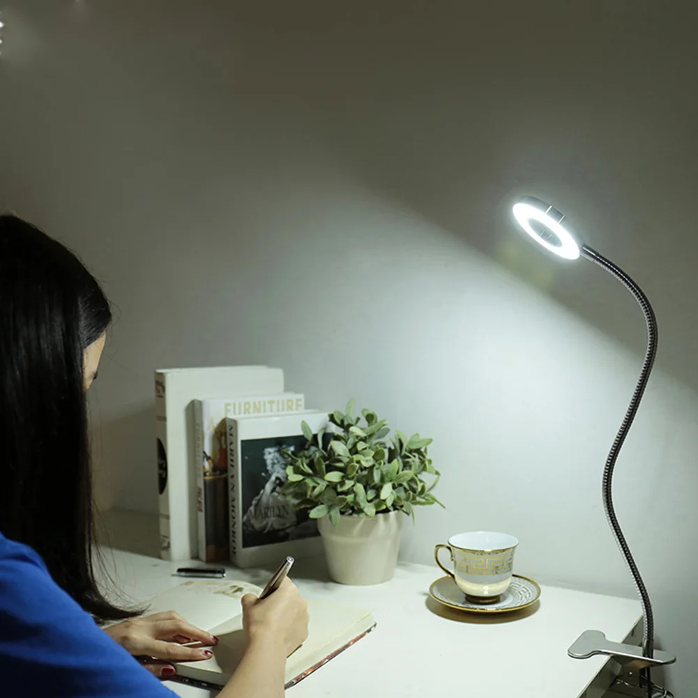 12 Вт зажим для чтения светильник Исследование защита глаз гибкие настольная
