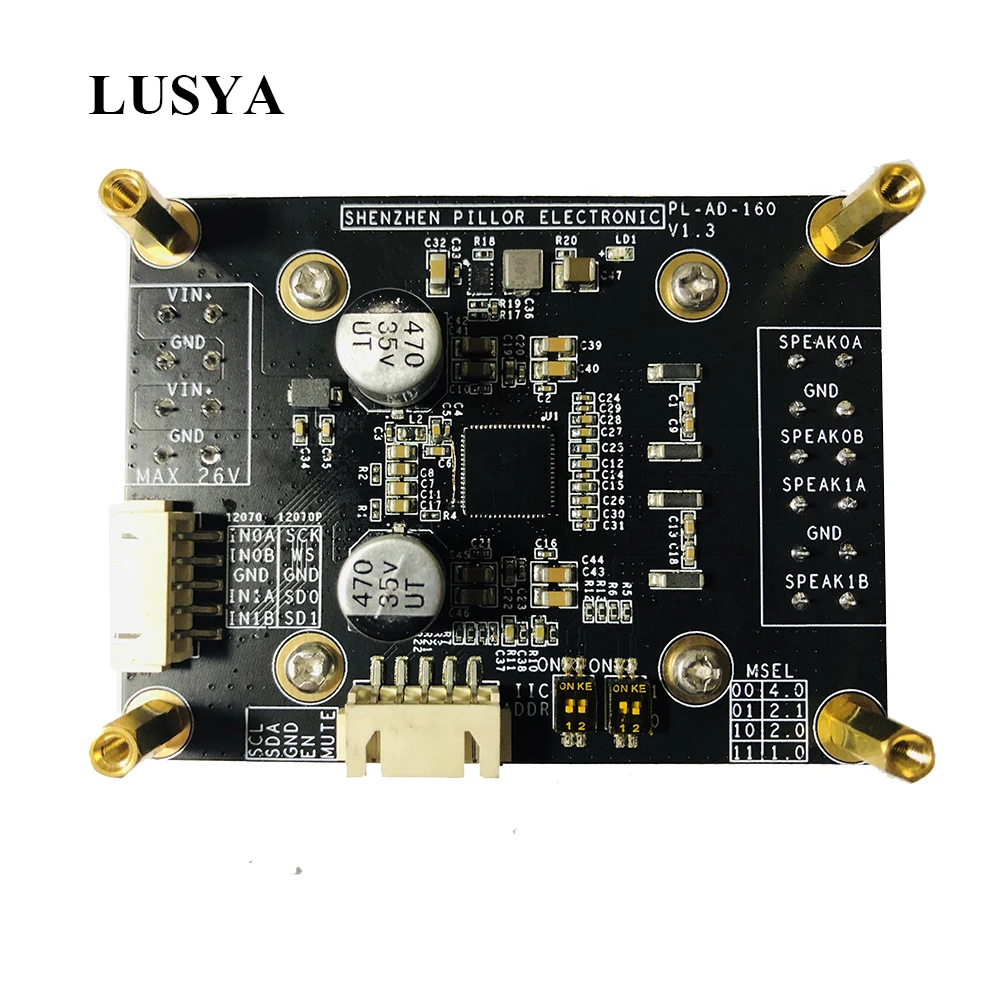 US $39.98 Lusya Infineon MA12070 Audio Amplifier Board 280W Stereo Class D Amplificador T0350