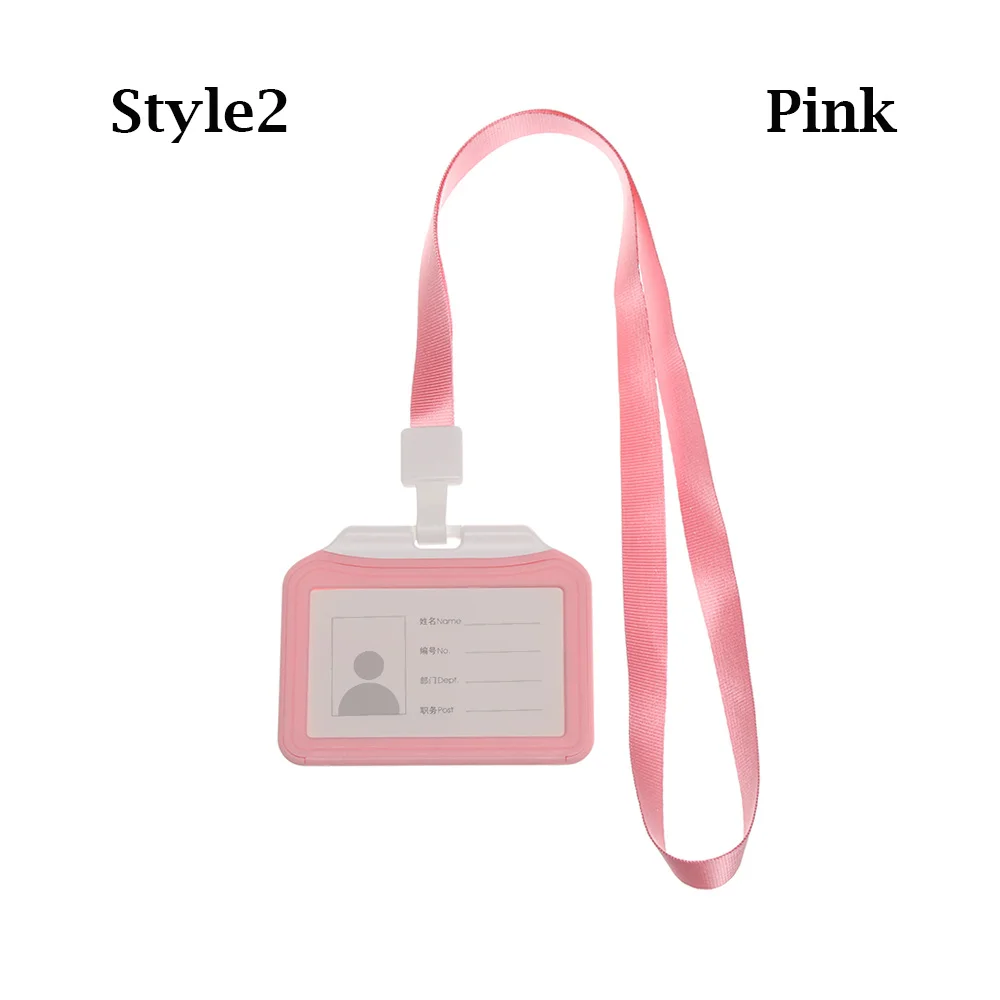 Style 2- pink Новые держатели для кредитных карт для мужчин и женщин, деловая сумка для работы, чехол для студенческого автобуса, чехлы для ID карт, сумка, держатель для удостоверения личности - Цвет: Style 2- pink