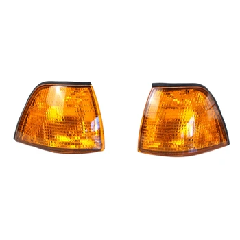 

1 Pair Car Turn Signal Light Cover Corner Warning Light Shell Yellow For Bmw 3 Series 318I 325I E36 4Dr Sedan And Wagon 1992-199