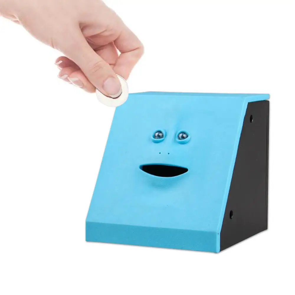 

Human Face Piggy Bank Intelligent Sensor Will Move Automatically Open Mouth Eating Money Box Saving Bank Kids Gifts Toys