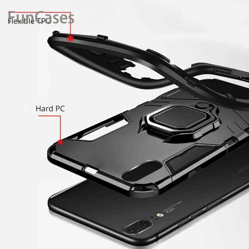 Противоударный чехол-подставка для huawei P20 P30 Lite huawei P, умный держатель, кольцевой чехол для huawei mate 20 P30 P20 Pro Honor 20, чехол