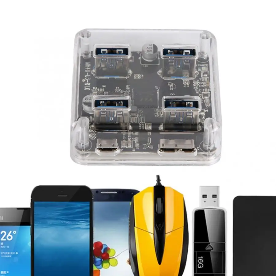 Orico MH4U-U3-10 USB док-станция для 3,0 4-в-1 концентратор Интерфейс конвертер компьютер линия удлинитель USB 3,0 концентратор