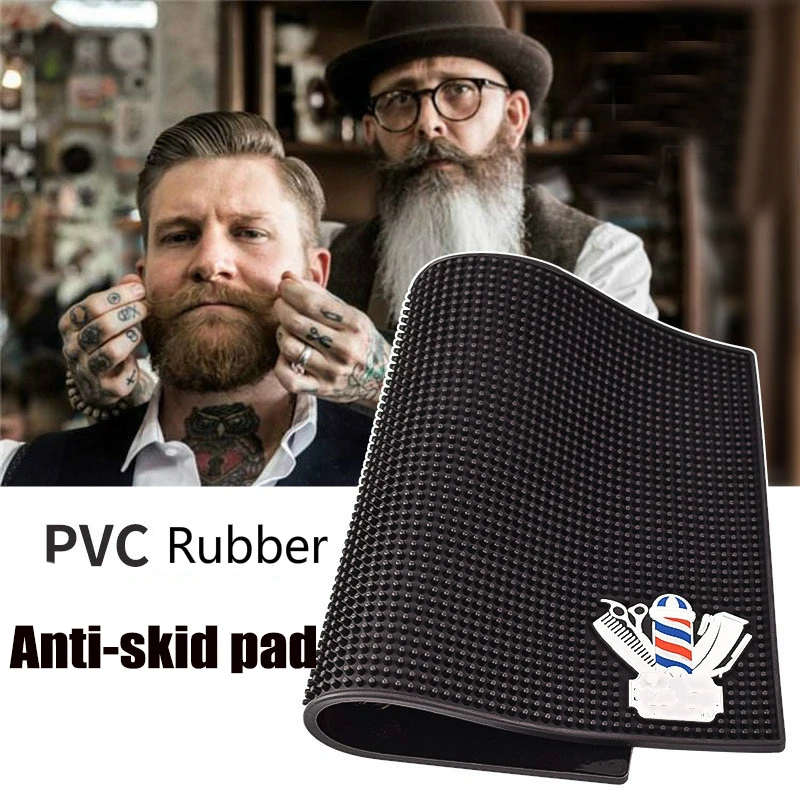 Almohadilla antideslizante de PU para herramientas de peluquería, alfombrilla suave antideslizante para peluquero, tijeras de Clip, almohadilla antideslizante