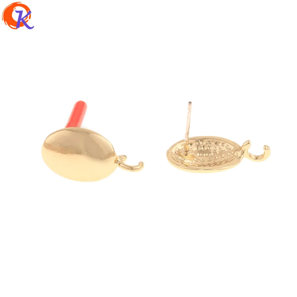 

Cordial Design 100Pcs 10*17MM Jewelry Accessories/Hand Made/Earrings Stud/Silver Pin/Oval Shape/DIY Making/Earring Findings