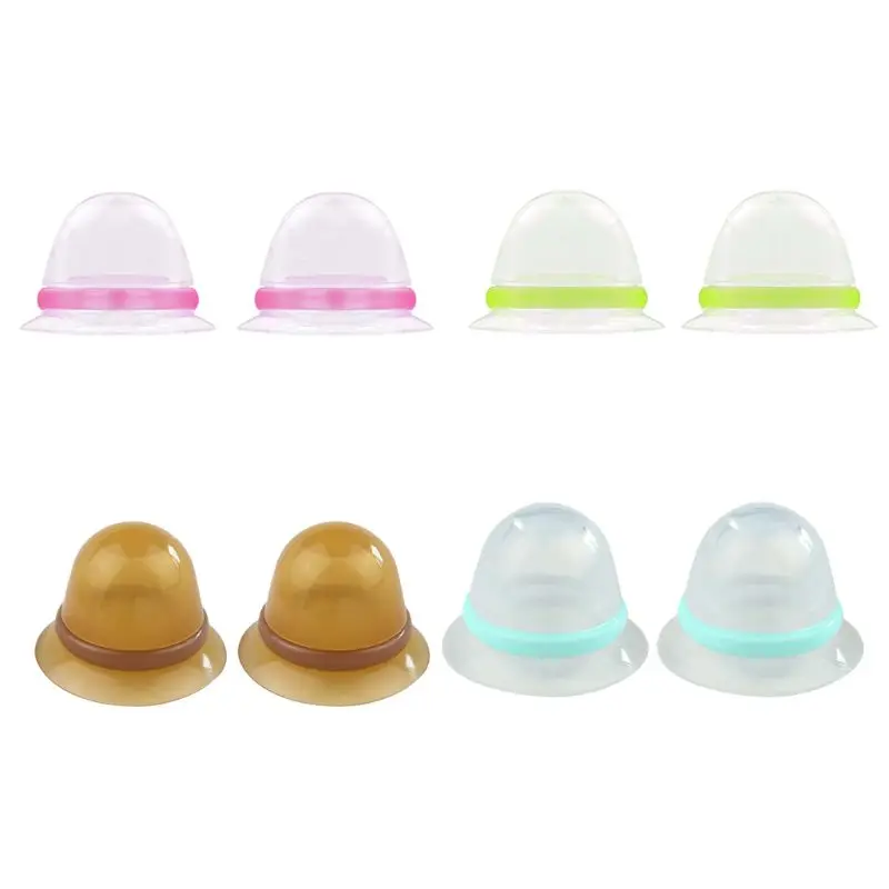 2Pcs Nipple Corrector for Flat Inverted Nipples Silicone Nipple Aspirator Breastfeeding Aid