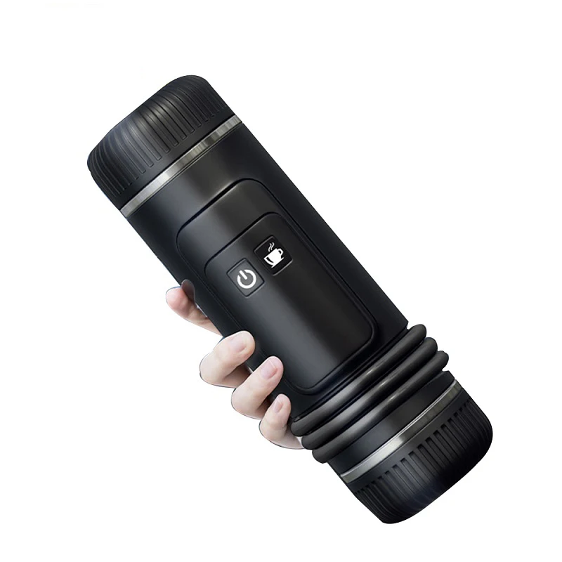 Portable Capsule Coffee Machine Heating fully Semi-automatic Espresso Mini Coffee Maker For Car Outdoor Home Using 5Cups 80ml