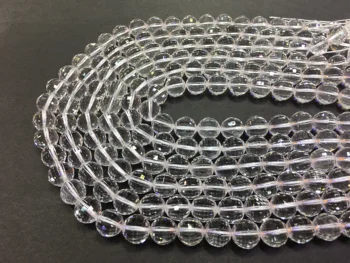 

8mm Natural Watermelon Cut Clear Quartz Bead Faceted Loose Bead Jewelry Making Accessories DIY Bracelet Necklace Factory Price