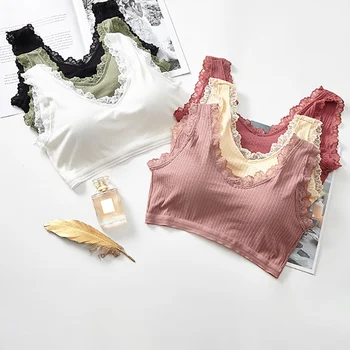 

One-piece Seamless Bras Underwear Push Up Wireless Sexy Lingeries Women Lace Sport Bras