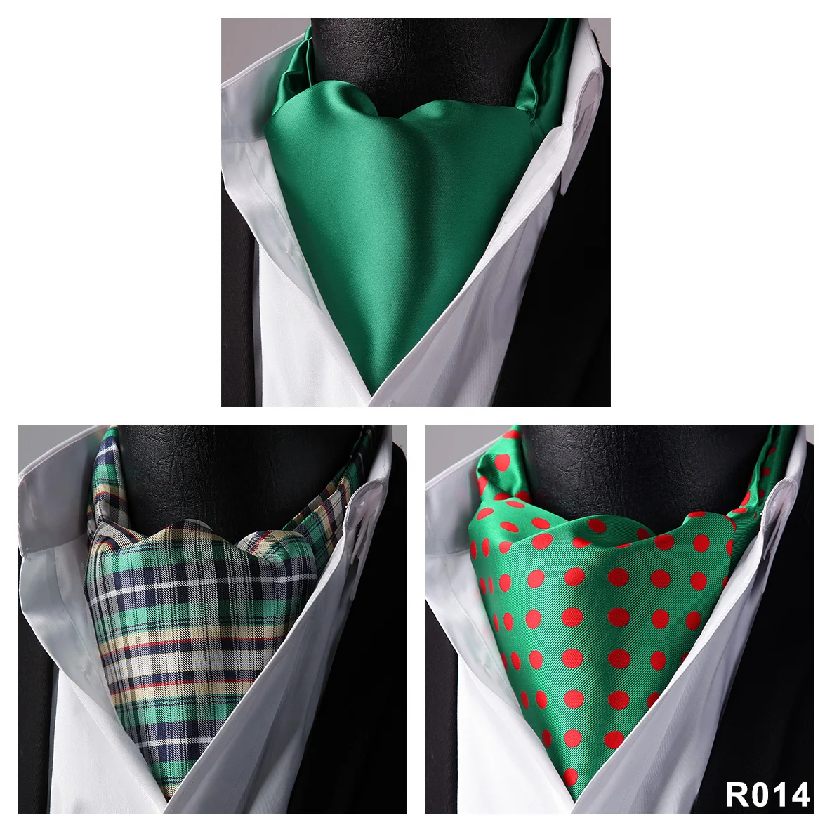 Свадебная вечеринка HISDERN Пейсли Флора плед аскотский галстук тканый Классический мужской галстук 3 шт - Цвет: R014