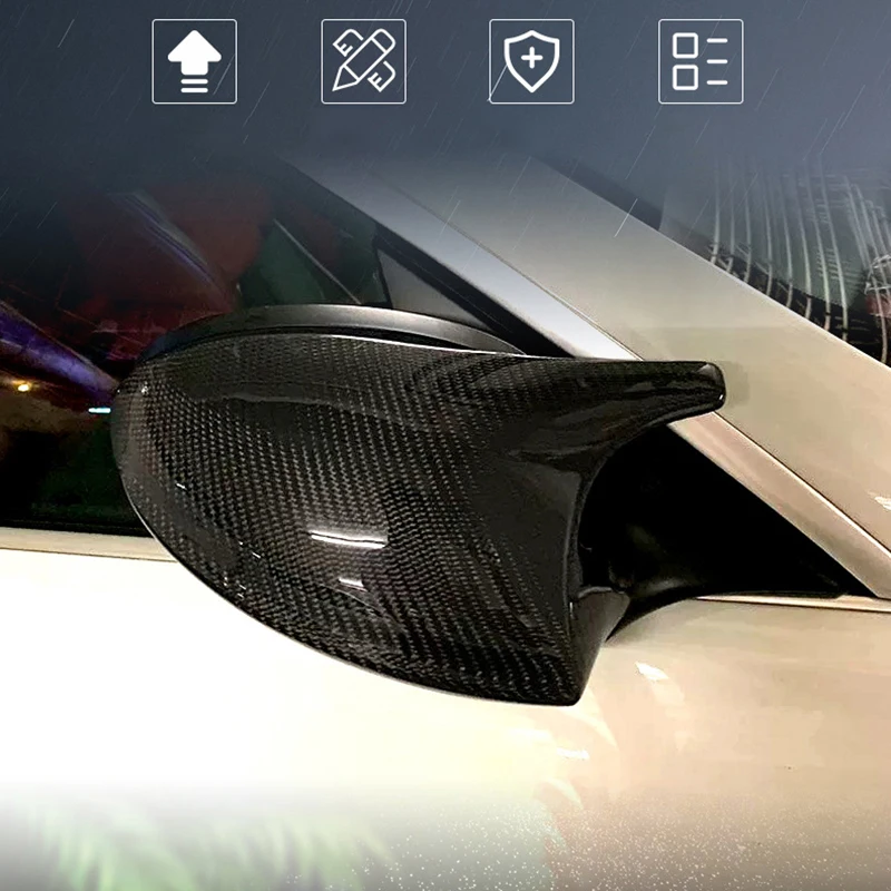 Пара автомобильных задних зеркал из углеродного волокна для BMW 3 серии E90 E91 05-07 E92