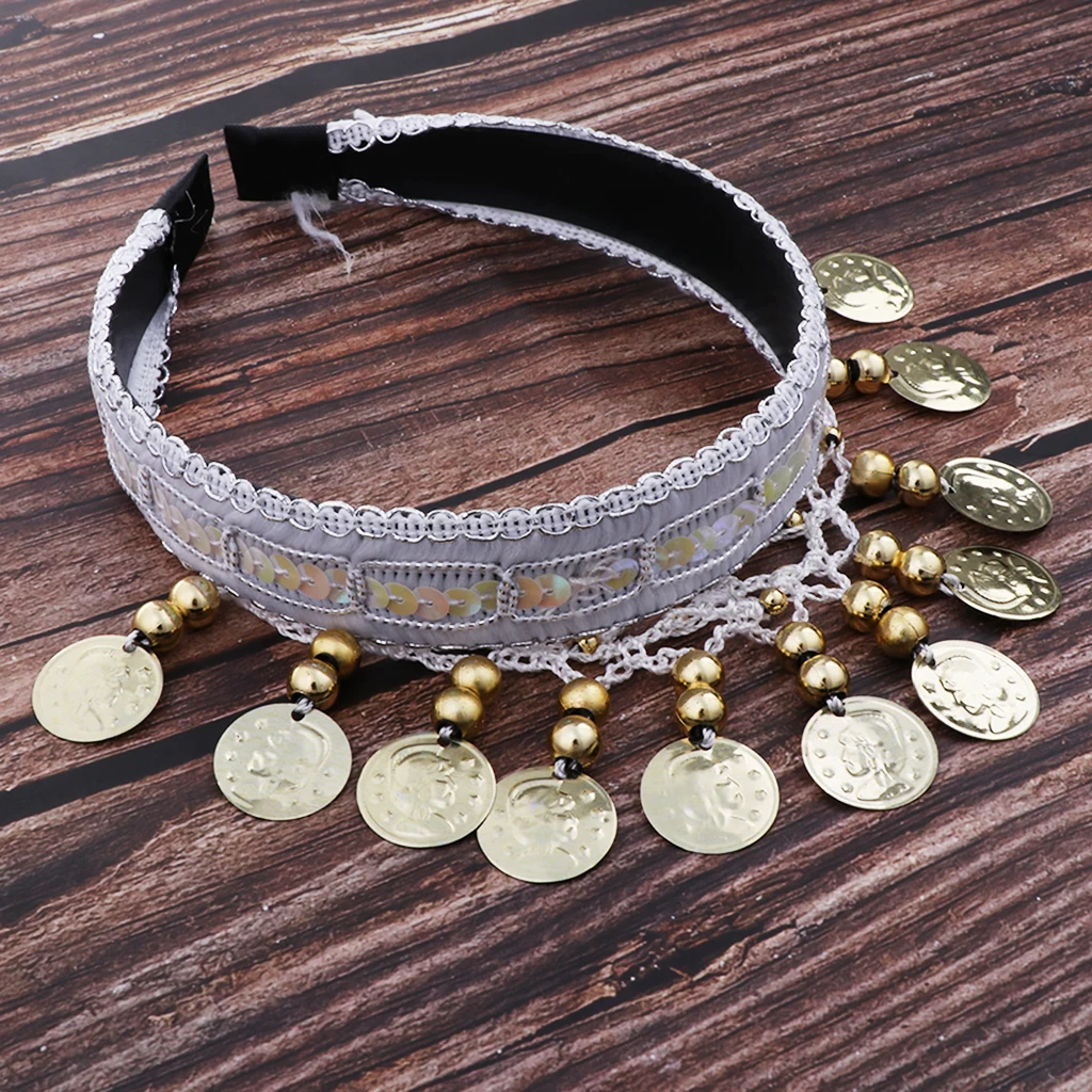 Belly Dance Headwear Headband Hair Jewelry for Women Dancer Dress Up
