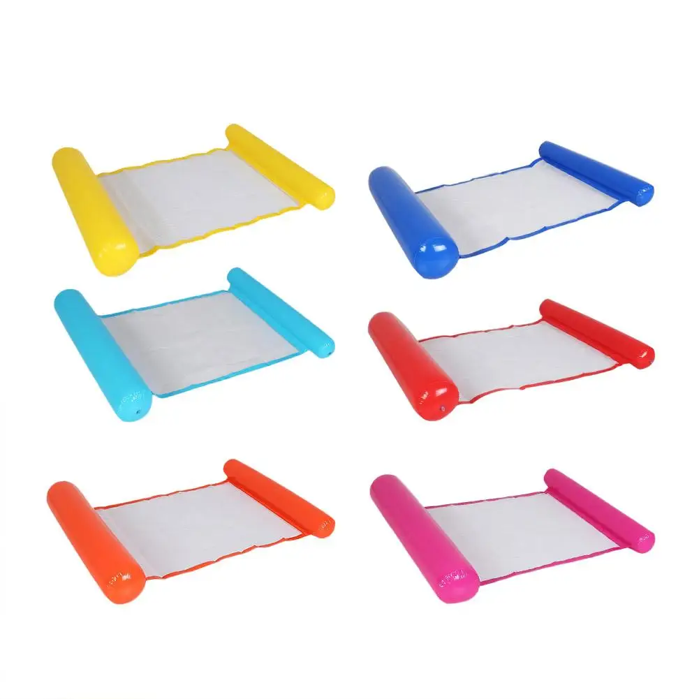 

Summer Water Hammock PVC Inflatable Floating Row Pool Air Mattresses Beach Foldable Swimming Pool Chair Hammock Water Sports Toy