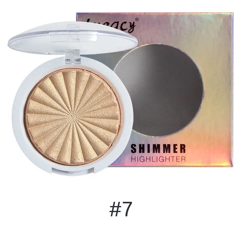 Cellacity 12 colors face highlighter bronzer Palette Makeup Glow Face Women Contour Shimmer Powder iluminador maquillaje Powder - Color: Color 7