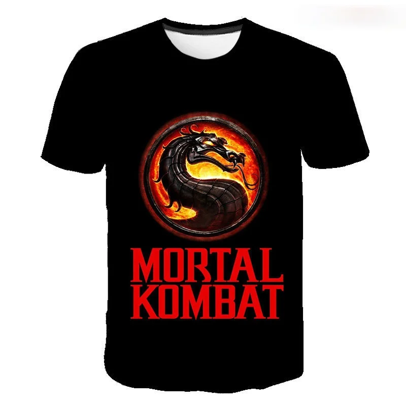 Футболка Мужская/Женская летняя с 3D-принтом Mortal Kombat коротким рукавом | Мужская