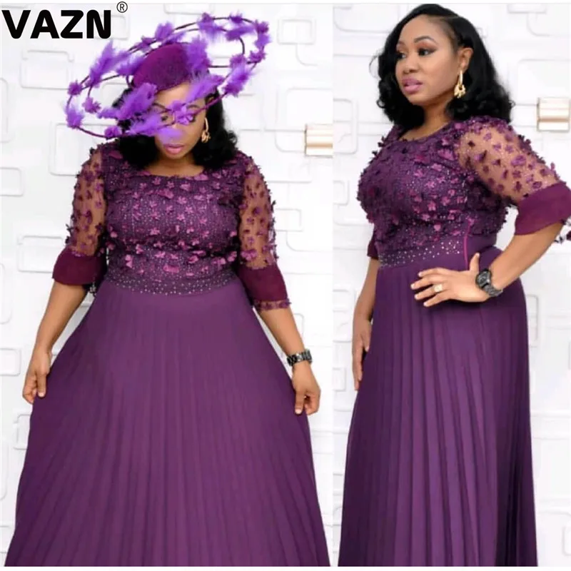 VAZN осенние L-XXL вечерние платья трапециевидной формы в винтажном стиле для ночного клуба, сексуальное тонкое платье для молодых девушек, платье со шнуровкой средней длины с длинным рукавом, женское платье