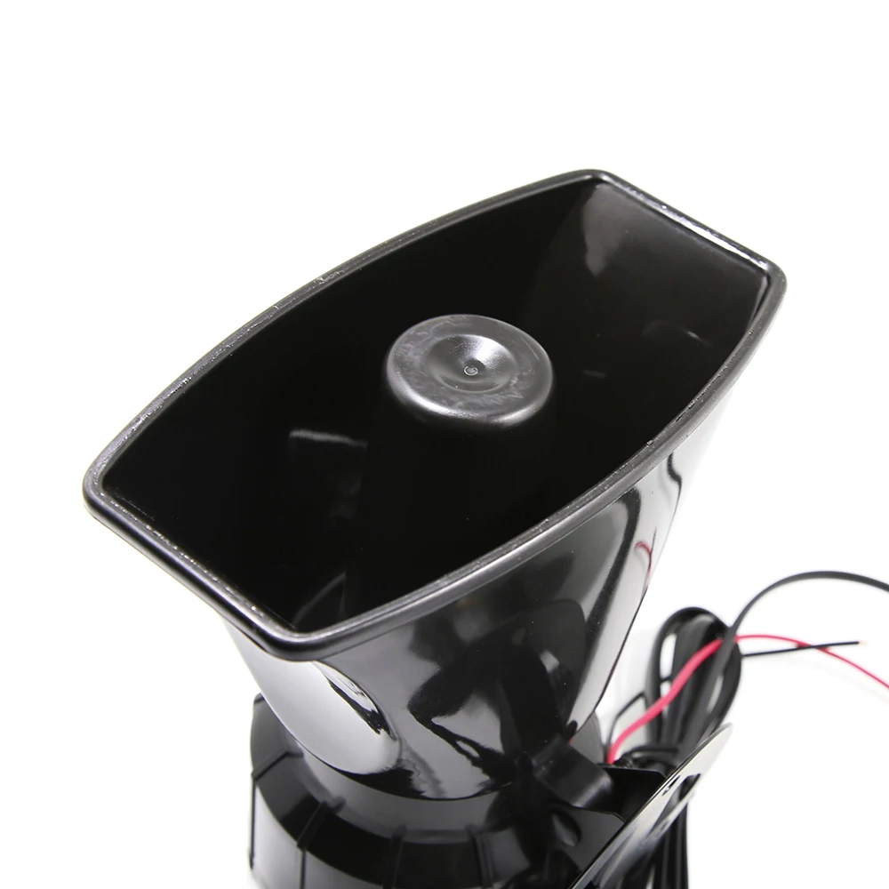 DC12V 110dB автомобильный мегафон 5 тон сигнал тревоги громкий динамик пожарная сигнализация скорой помощи проблесковая полицейская сирена пластиковый материал