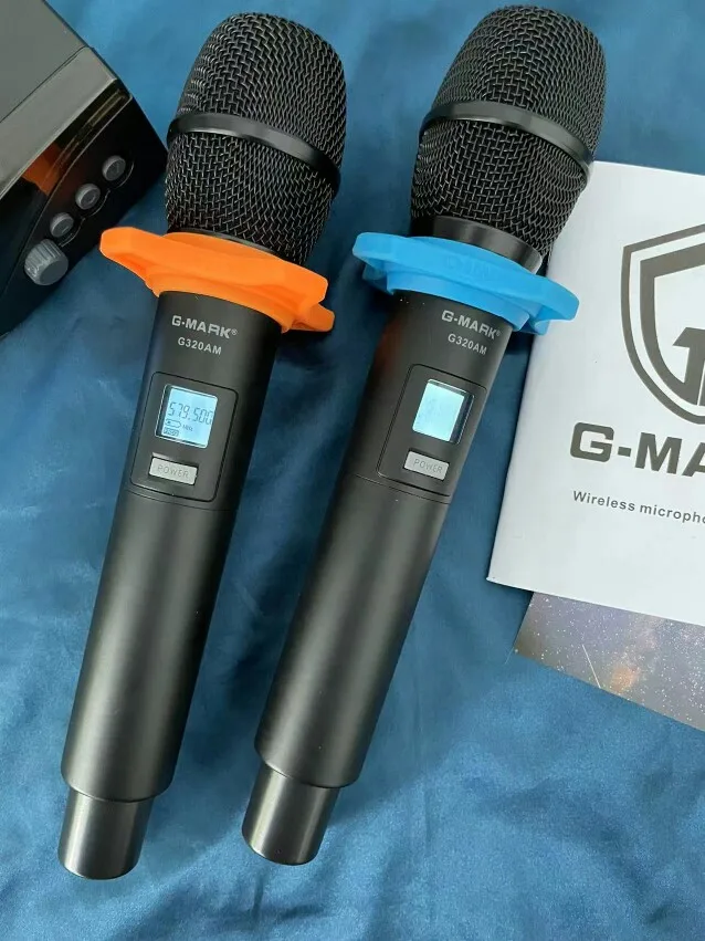 Отзыв о товаре Беспроводной микрофон G-MARK G320AM, профессиональный, UHF, 2 канала, микрофон для караоке, ручной, автоматическая настройка частоты, 100 м от пользователя N***h