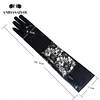 Fashion women's long gloves 1Pair  lace Faux long leather gloves Black Ladies Sexy Adults Performance Party lace gloves-1302 ► Photo 2/6
