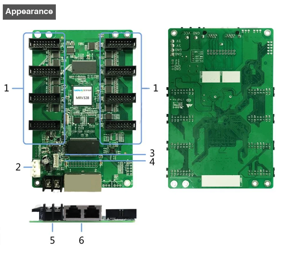 display sistema de controle cartão síncrono 256*256 pixels 8 * hub75