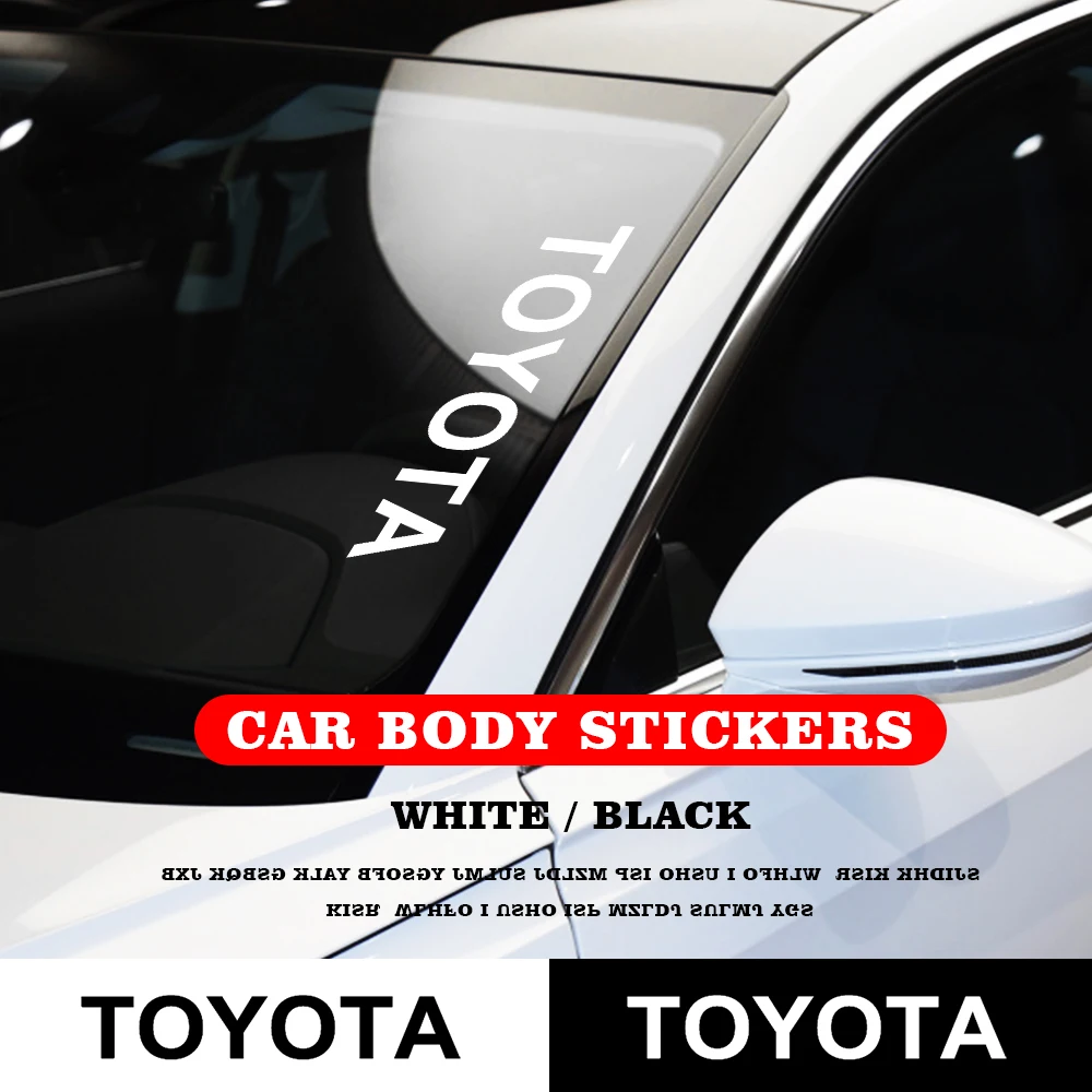 Car Big Letter Stickers Decoration Decals Front Rear Windshield Sticker