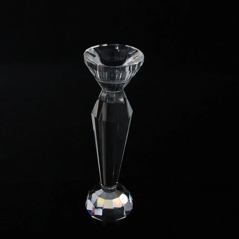 

JINGDI Crystal Candlestick Glass Wall Candle Holder Tealight Wedding Home Decoration Gift Party Family Table Table Decor