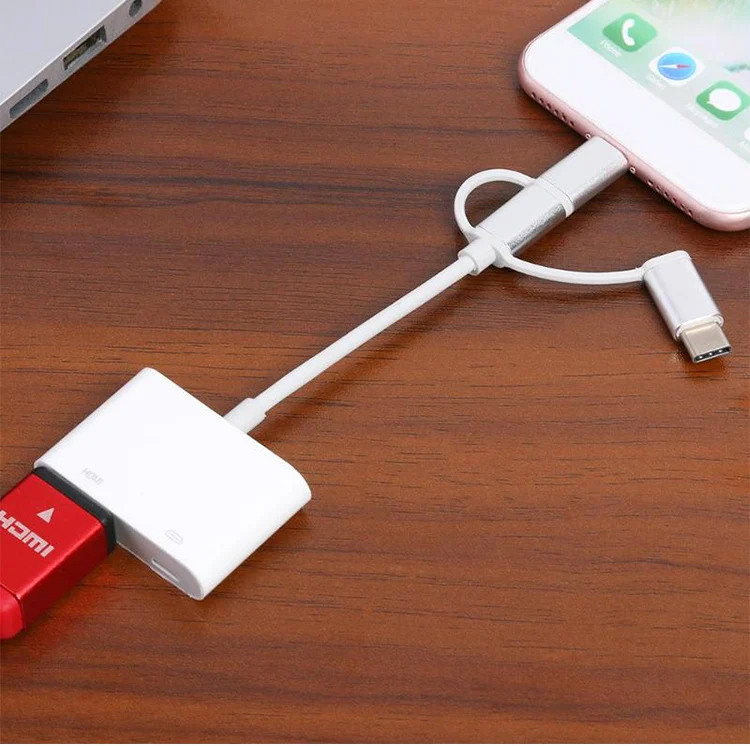 UTHAI C36 For iphone Android TYPE-C to HDMI 1080P 3