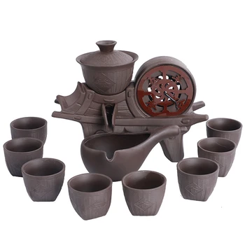 

Purple Sand Kung Fu Tea Have Fully Automatic Suit Originality Graphite Dawdler Infusion Of Tea Household Business Affairs Gift