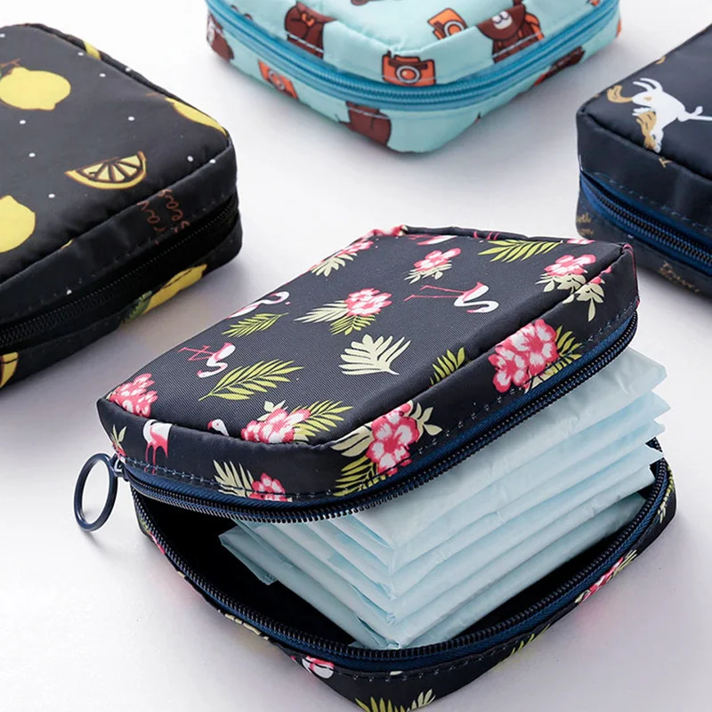 

Cute Small Cosmetic Bag Girl Women Make Up Organizer Bag Beautician Lipstick Makeup Sanitary Pads Bags Toiletry Wash Beauty Case