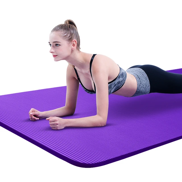 10/15/20MM Thick Yoga Mat Pad NBR Nonslip Exercise Fitness Pilate