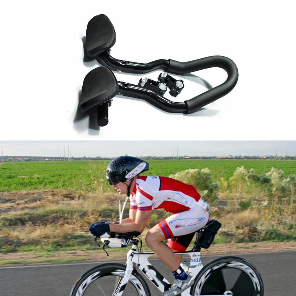 Bike Arm Rest Bar MTB Road Cycling Racing Armrest Handlebar Aero Bar Clip On