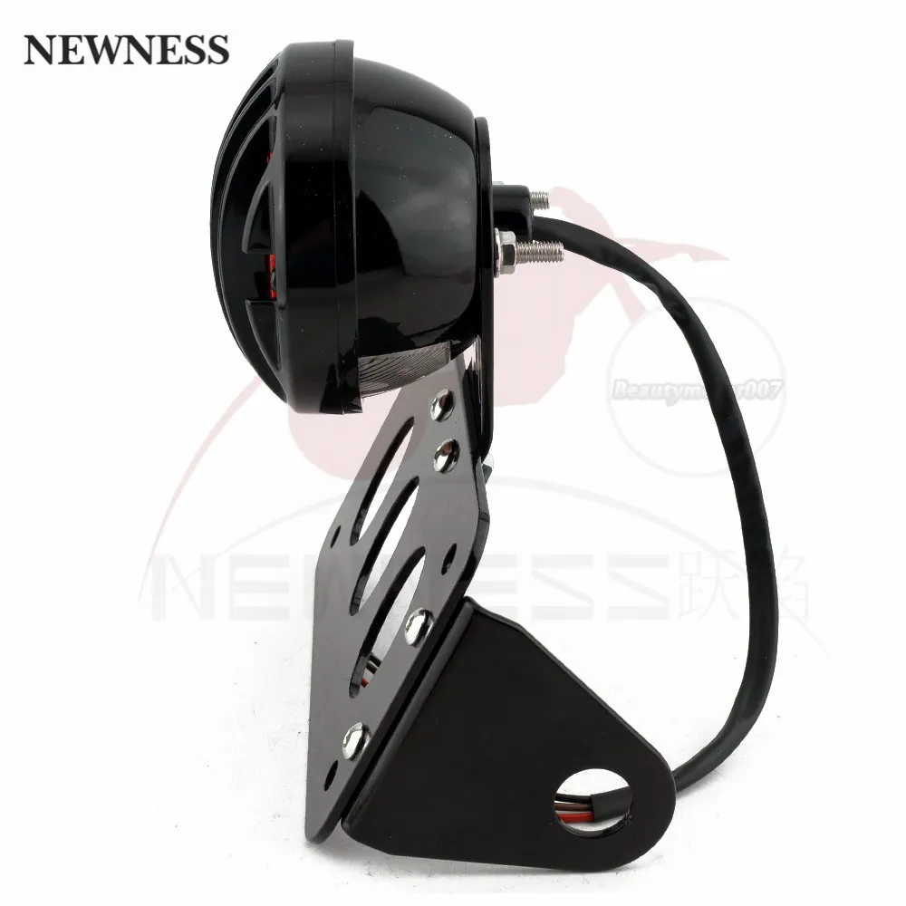 Motorcycle light Motorcycle Side Mount Tail Light License Number Plate Bracket Fits For Harley Sportsters Bobber Chopper Rear Stop Light