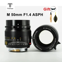TTartisan 50mm F1.4 ASPH Camera Lens Large Aperture for Leica M Mount Camera MF Manual focus Camera Lenes 